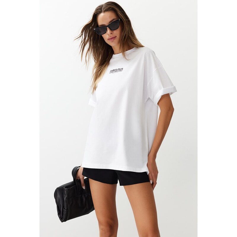 Tričko trendyol Creme 6659832