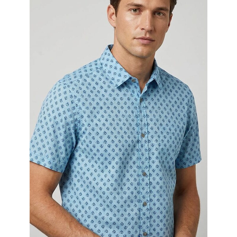 Košile Scotch & Soda Hellblau 8854286
