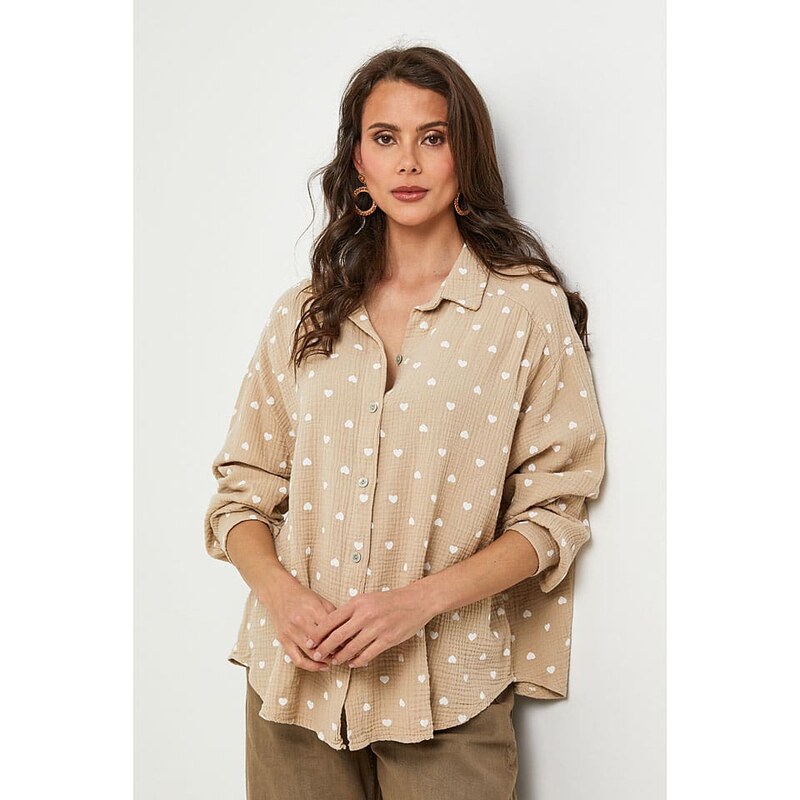 Košile Lin Passion Beige 1420075