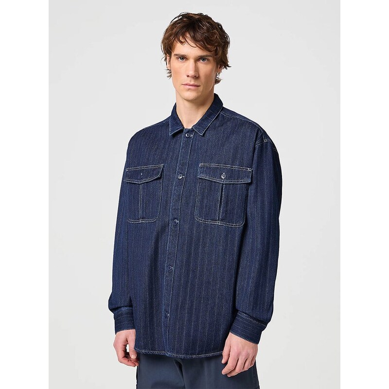 Košile Wrangler Dunkelblau 171528