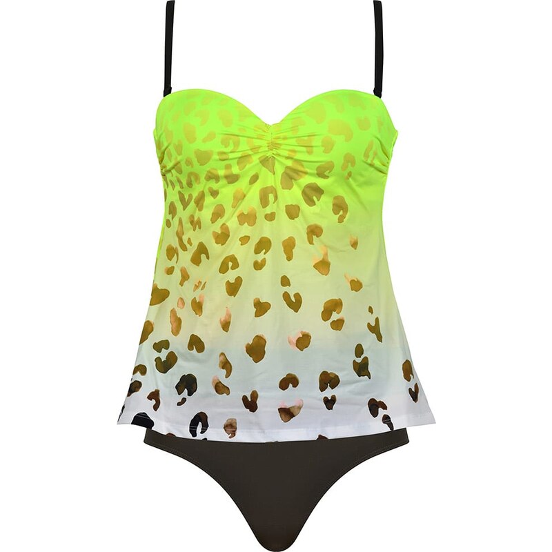 Plavky Naturana Neongelb/ Schwarz 7339544