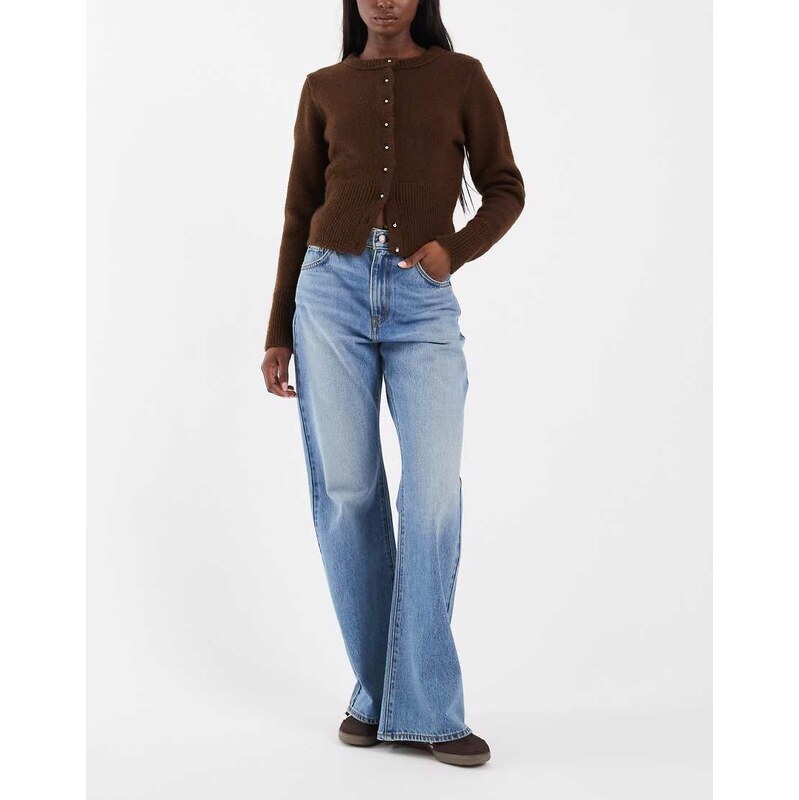 Levis cinch flare jeans in mid blue