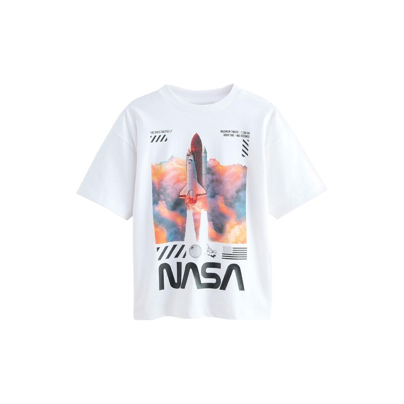 Next Tričko NASA modrá / oranžová / černá / bílá