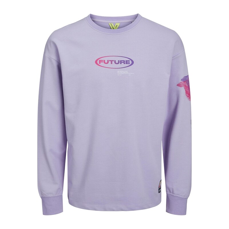 JACK & JONES Mikina Digital fialová / lenvandulová / pink