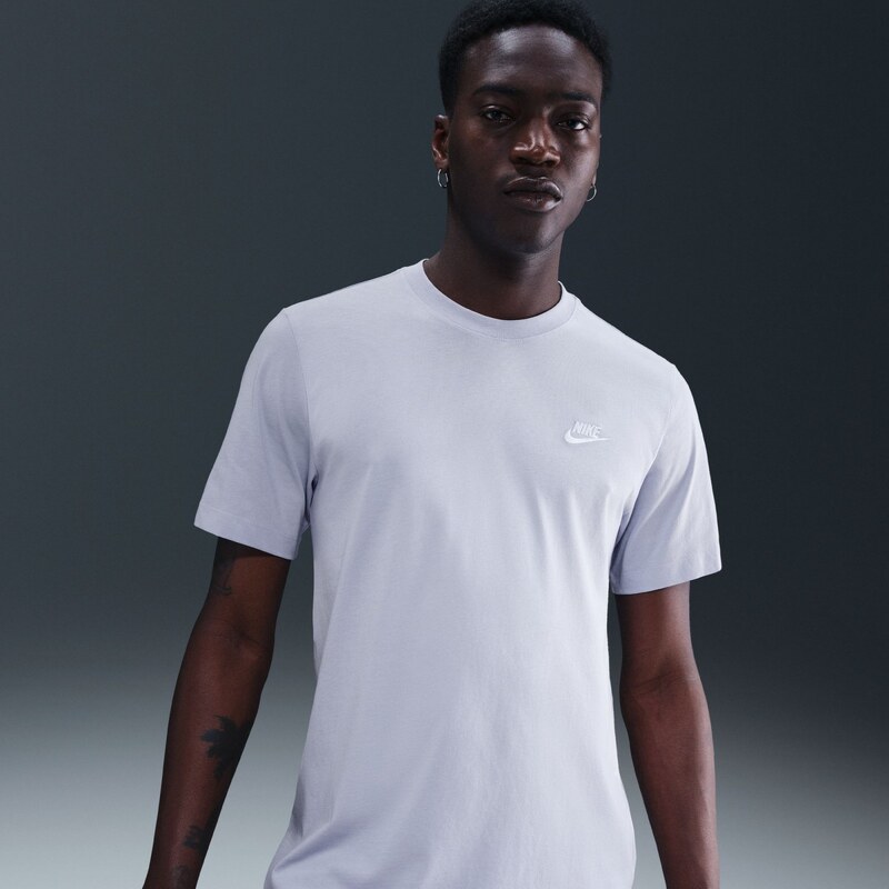 Nike Sportswear Club Mens T-Shirt GHOST/WHITE 057