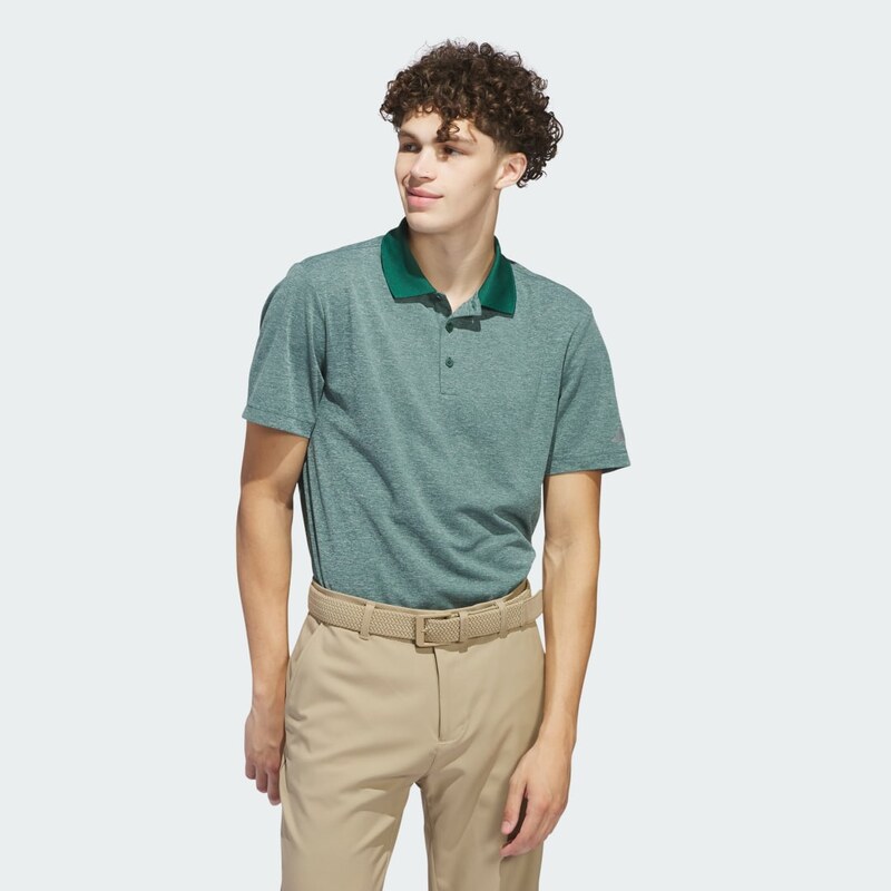 Adidas Adi Performance Heathered Polo Shirt