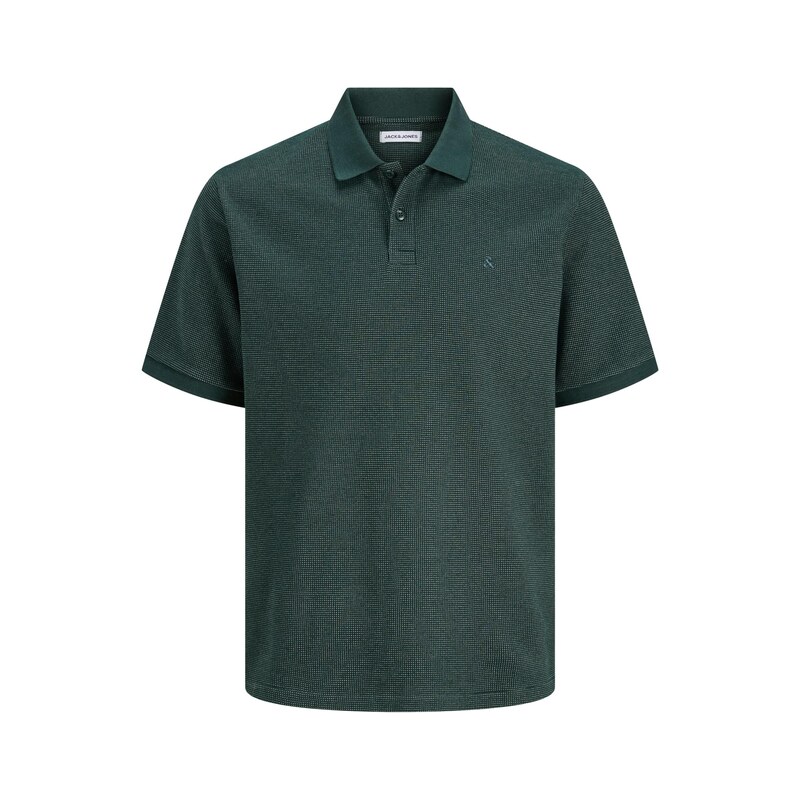 JACK & JONES Tričko JJEAUSTIN jedle / bílá
