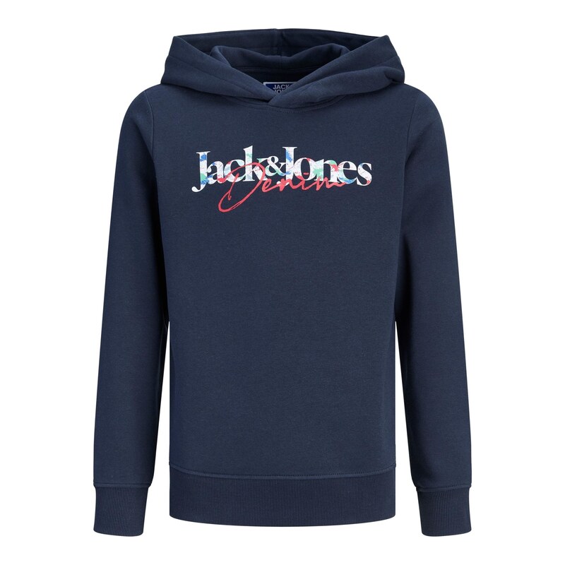 Jack & Jones Junior Mikina JJTOM marine modrá / červená / bílá