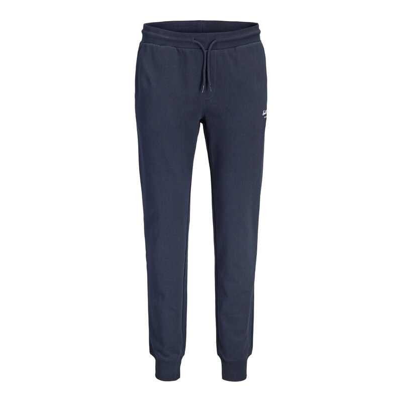 Jack & Jones Plus Kalhoty JPSTGORDON marine modrá / bílá