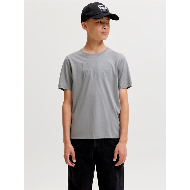 Jack & Jones Junior Tričko šedá / kámen