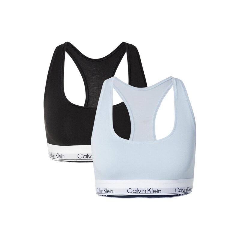 Calvin Klein Underwear Podprsenka světlemodrá / černá / bílá