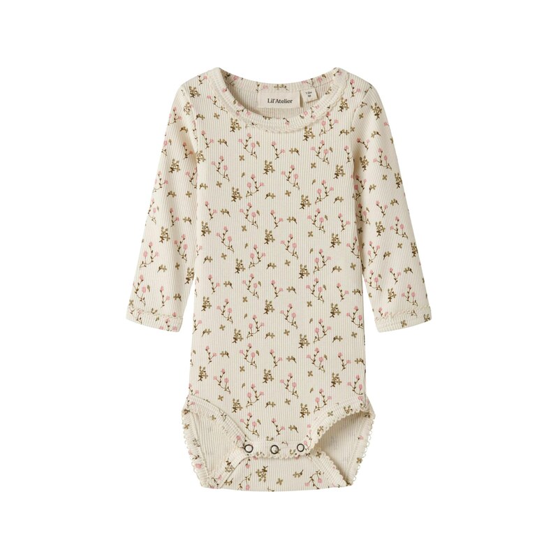 LilAtelier Dupačky/body NBFLAGO béžová / zelená / olivová /