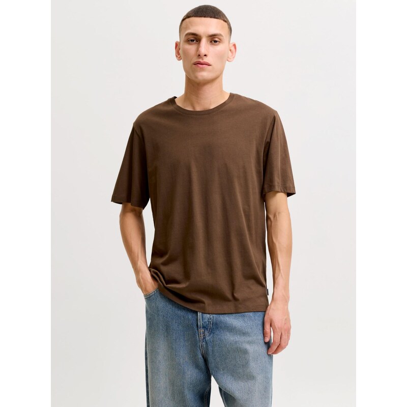 JACK & JONES Tričko hnědá