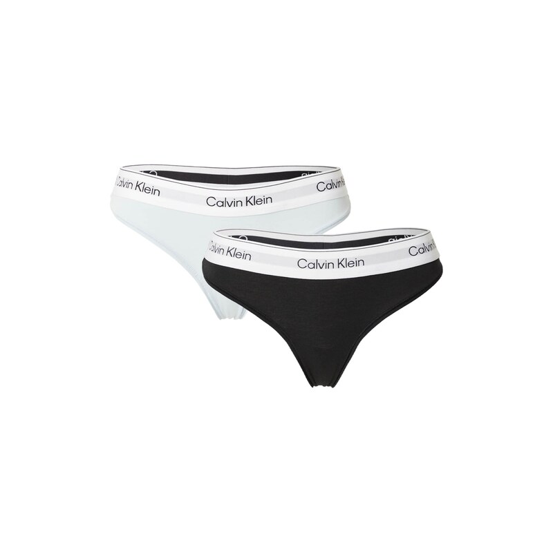 Calvin Klein Underwear Tanga mátová / černá