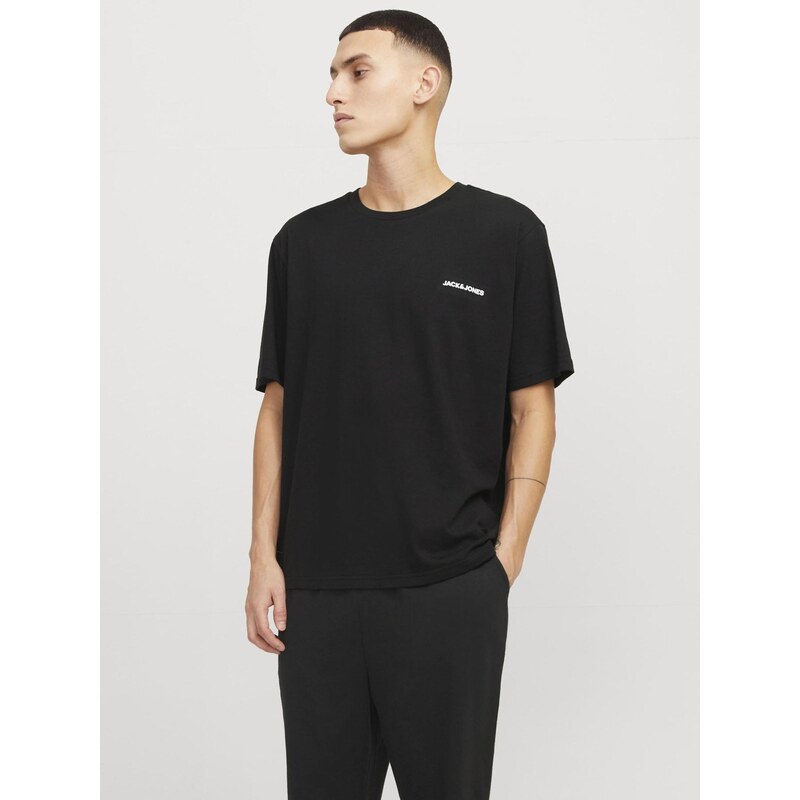 JACK & JONES Pyžamo dlouhé černá