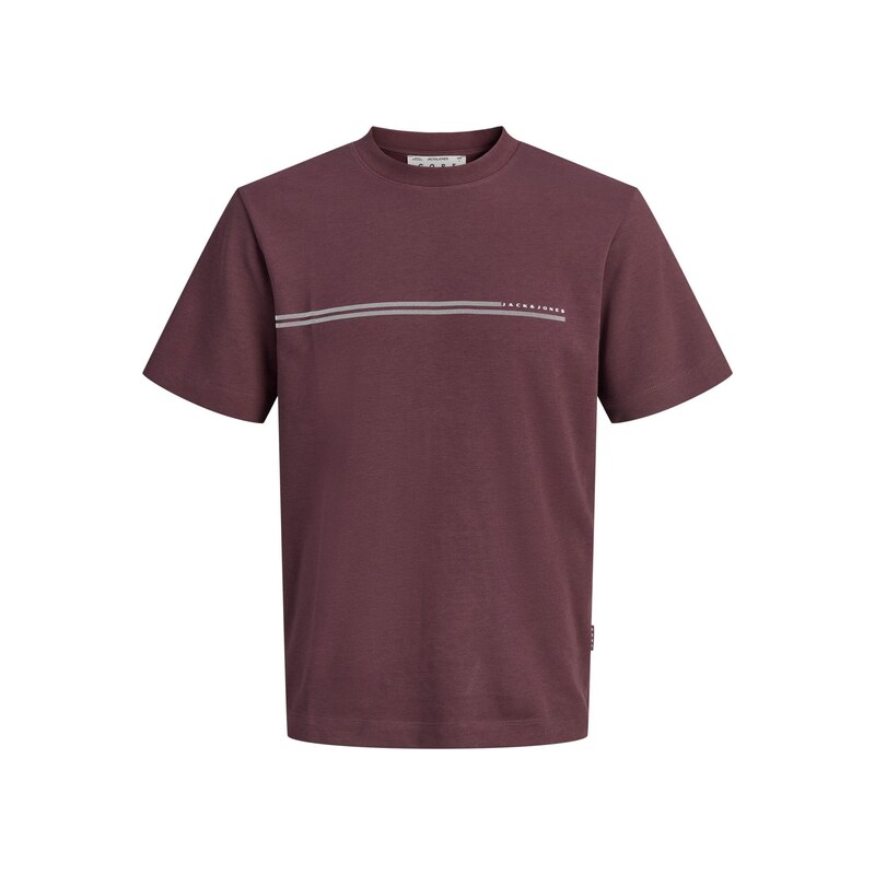 JACK & JONES Trikot JCOFusion burgundská červeň / bílá