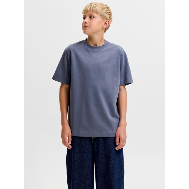 Jack & Jones Junior Tričko JJEBARRON čedičová šedá