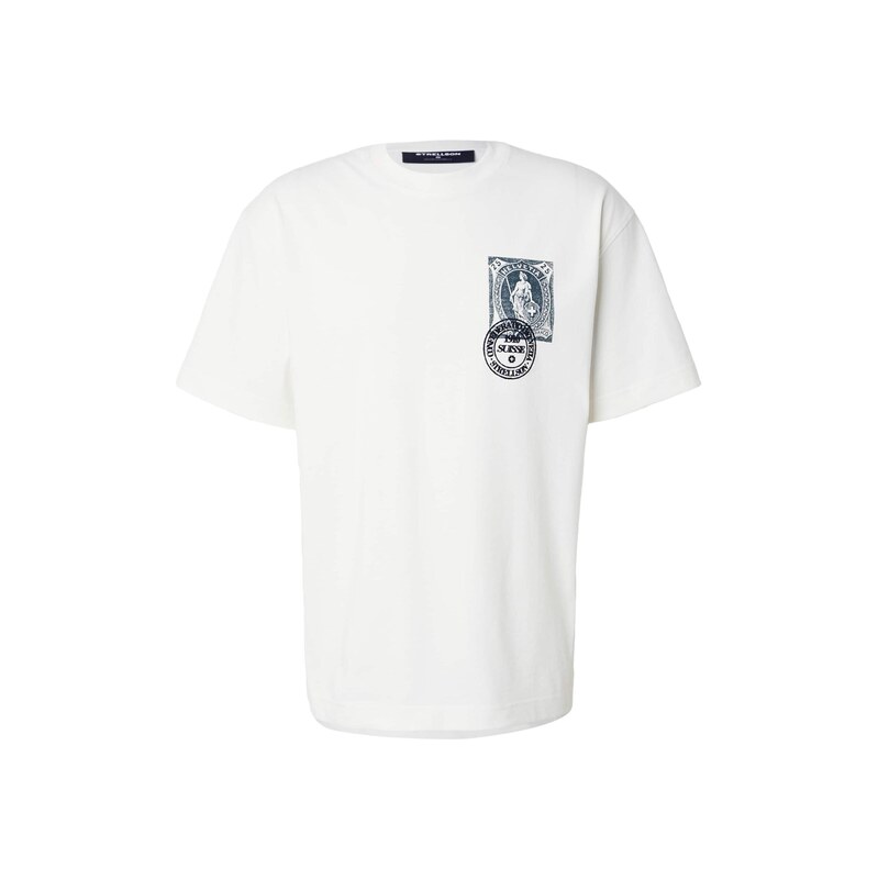 STRELLSON Tričko Sten-R černá / offwhite