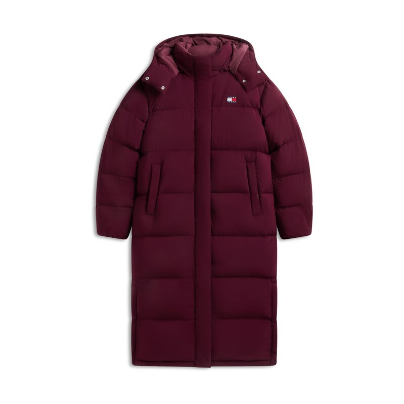 Tommy Jeans Zimní kabát Alaska tmavě fialová