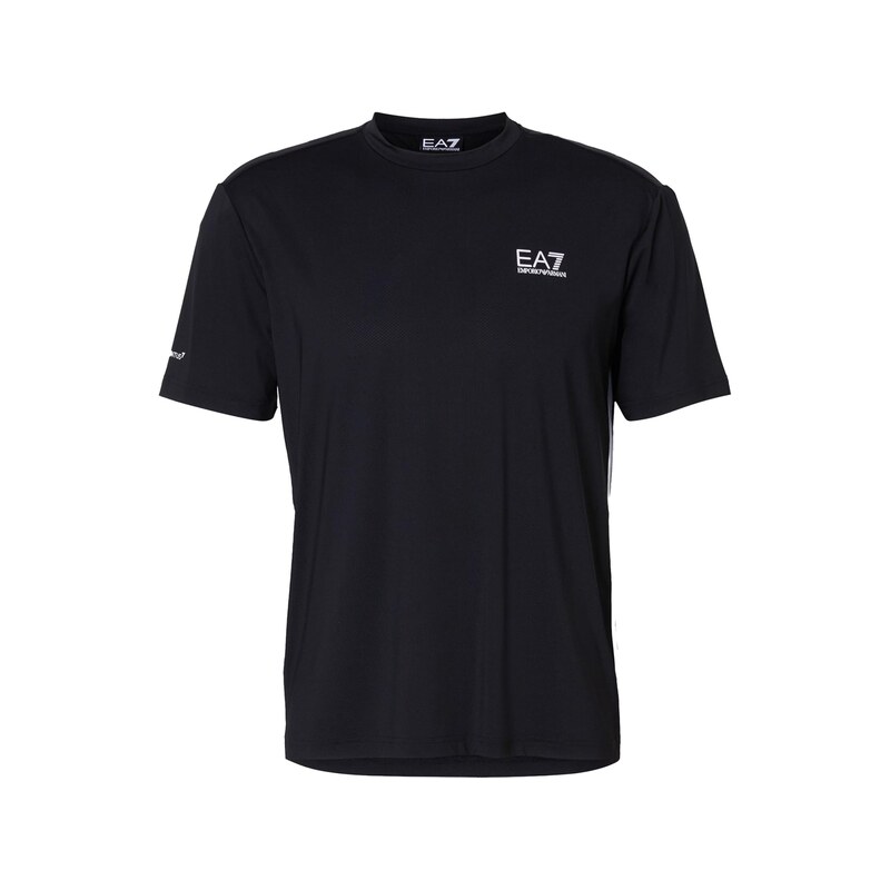 EA7 Emporio Armani Tričko černá / bílá