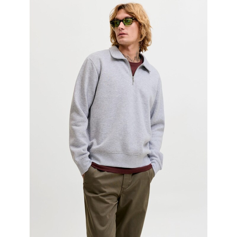 JACK & JONES Mikina JJBradley šedá