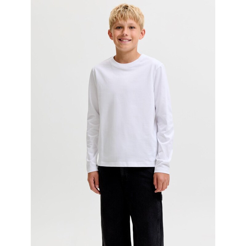 Jack & Jones Junior Tričko JJEOrganic bílá