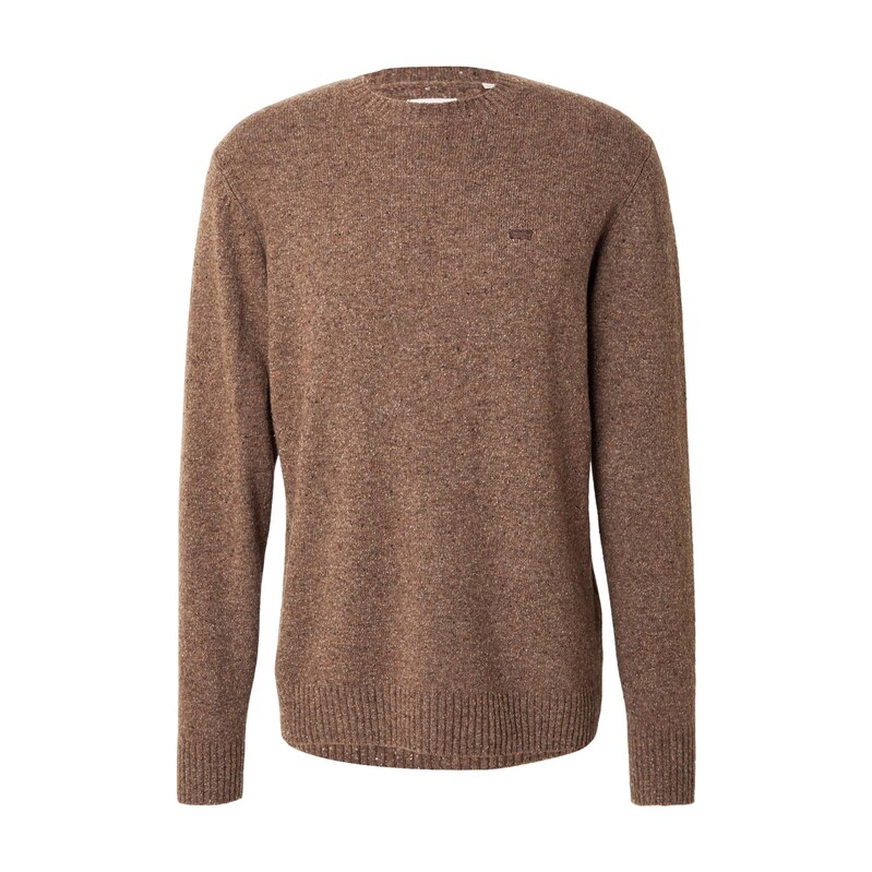 LEVIS  Svetr Original Housemark hnědý melír