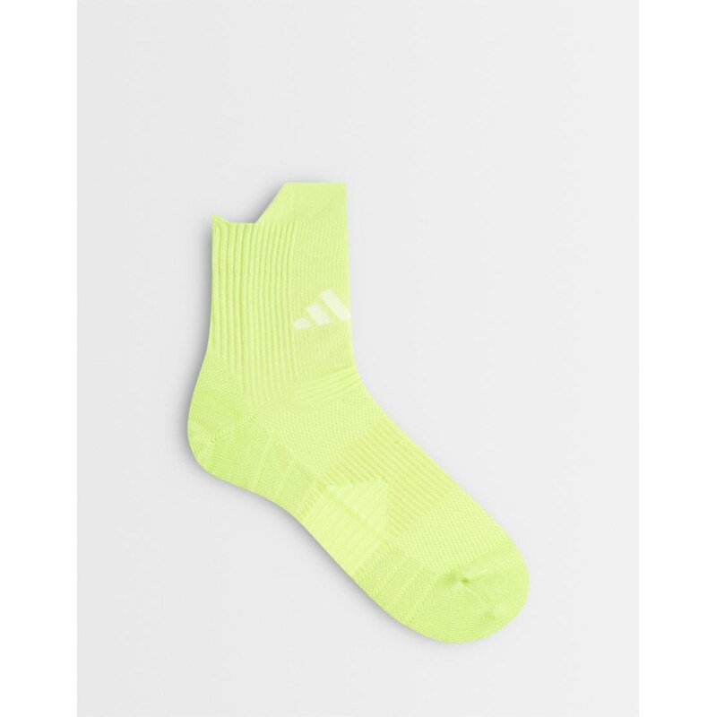 adidas performance adidas Running boost socks in yellow-White