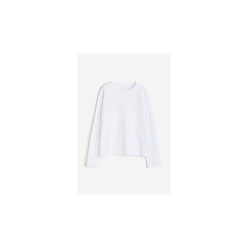 H&M - MAMA Bavlněný top na kojení - Bílá