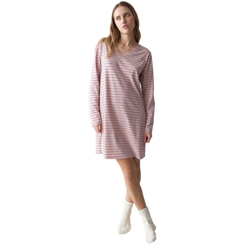 Noční košile TRIUMPH NIGHTDRESSES NDK LSL 08 X PINK