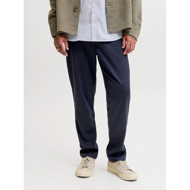 JACK & JONES Chino kalhoty JPSTOLLIE DEVON námořnická modř