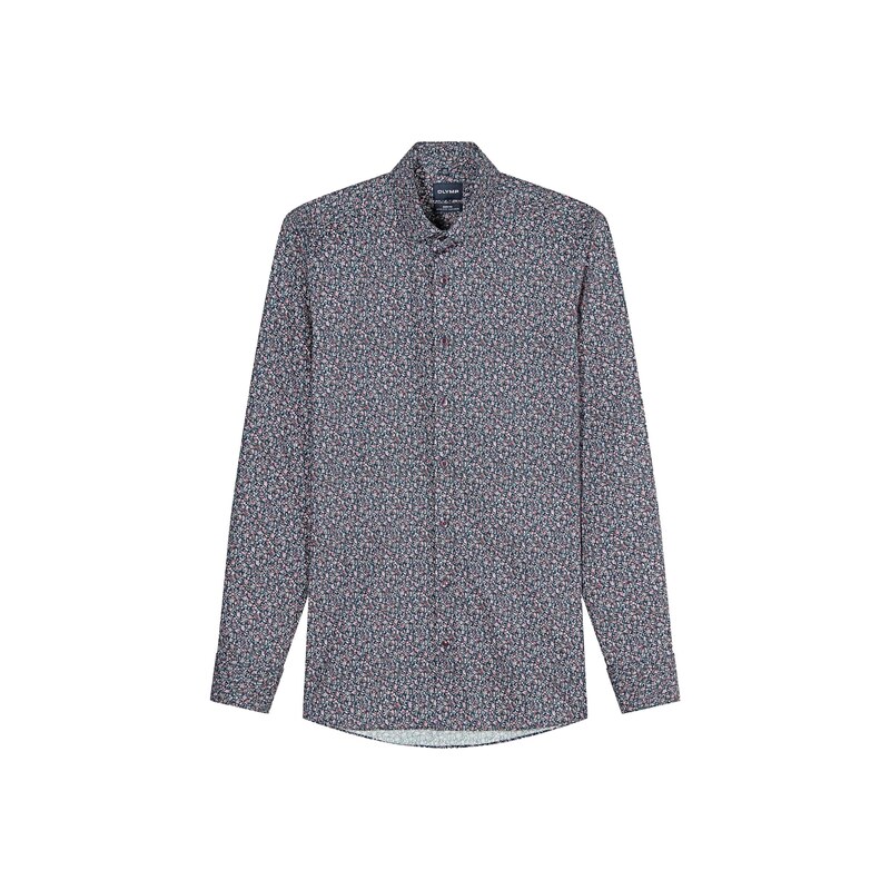 OLYMP Košile Level 5 City Uni marine modrá
