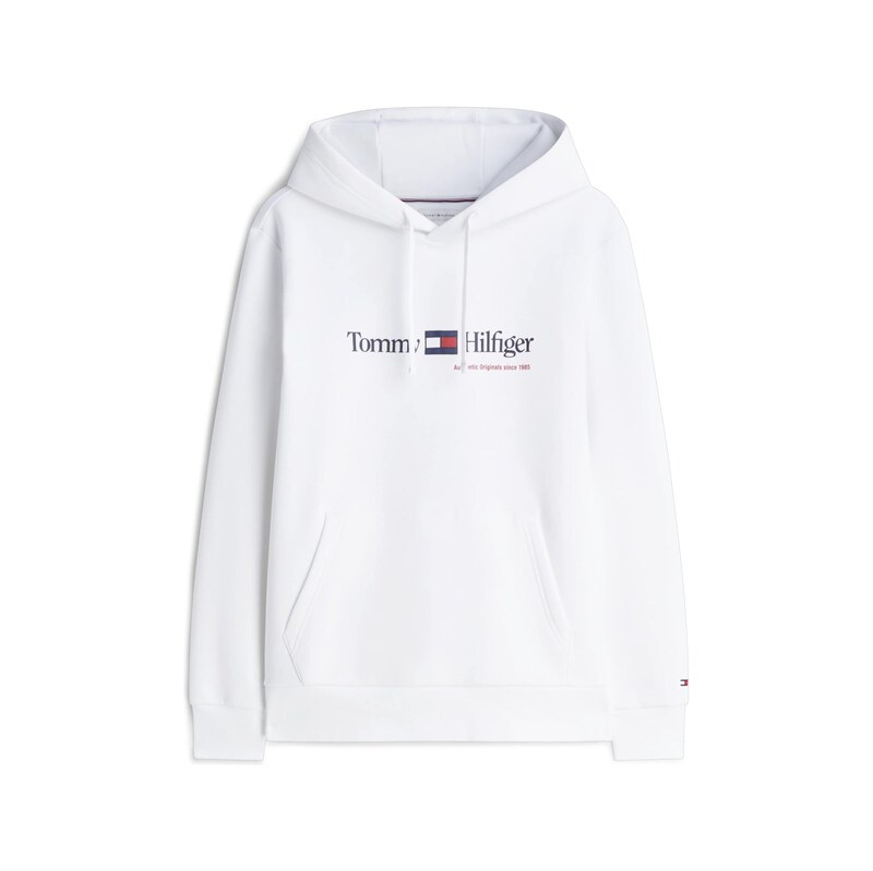 TOMMY HILFIGER Mikina černá / bílá