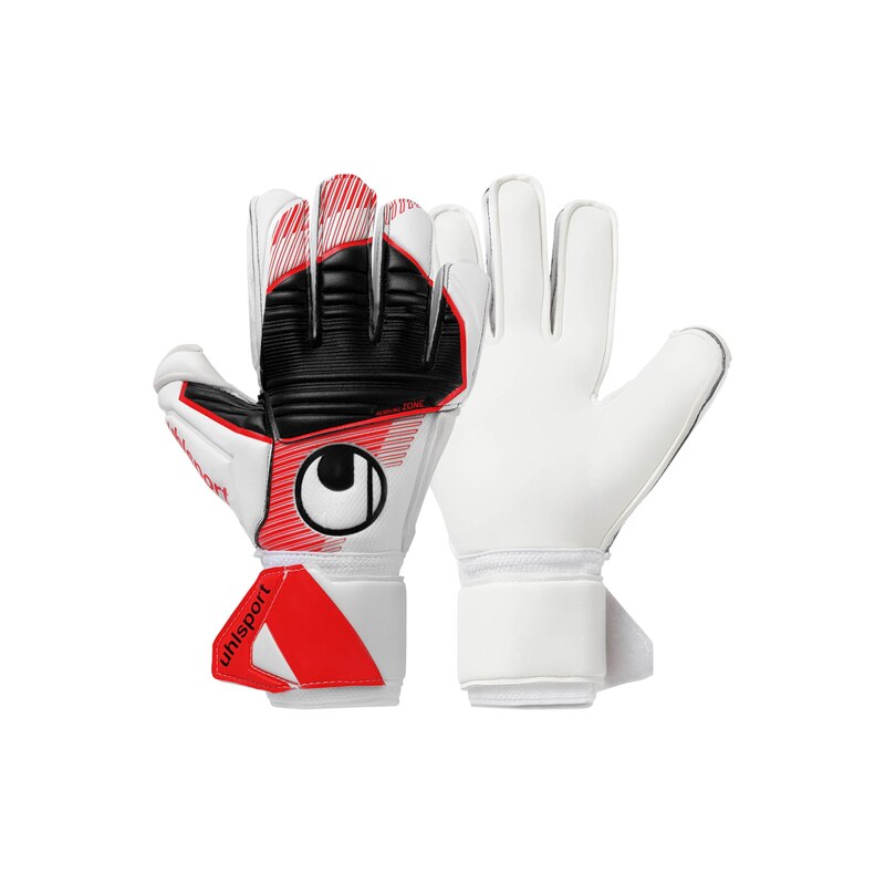 UHLSPORT Sportovní rukavice červená / černá / bílá