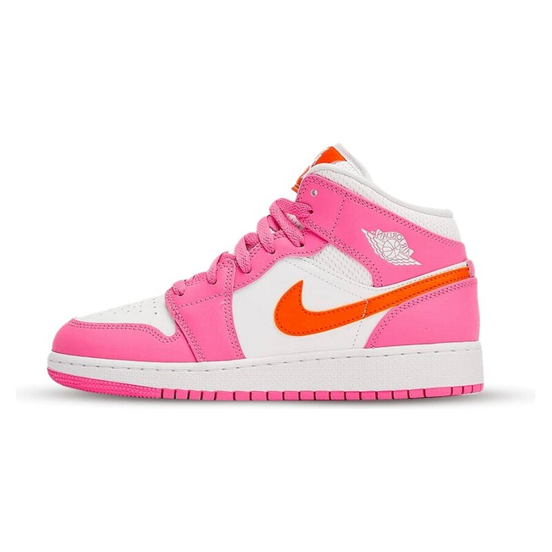 Jordan 1 Mid Pinksicle Safety Orange (GS)