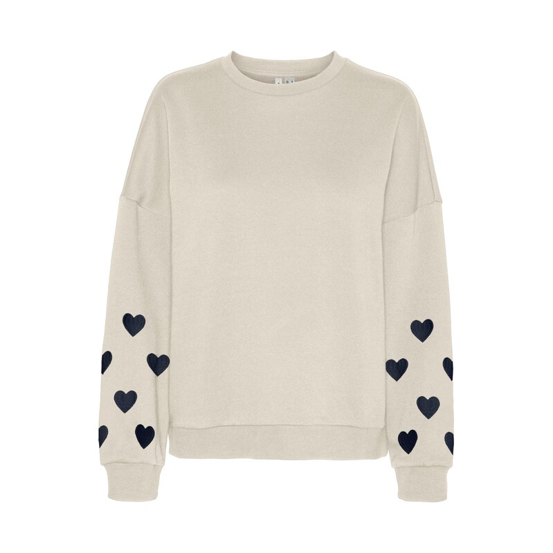 Vero Moda Petite Mikina VMKarol béžová / černá
