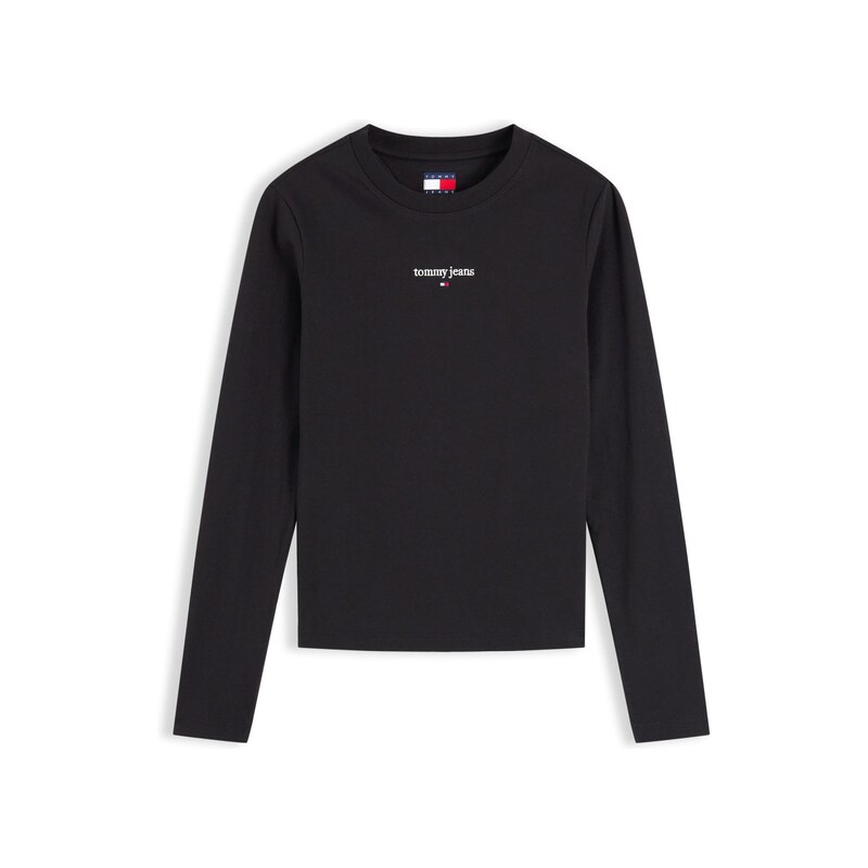 Tommy Jeans Tričko černá / bílá