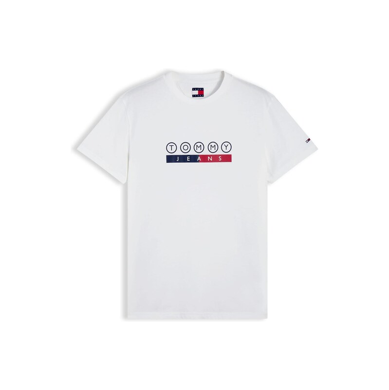 Tommy Jeans Tričko DNA námořnická modř / červená třešeň / bílá