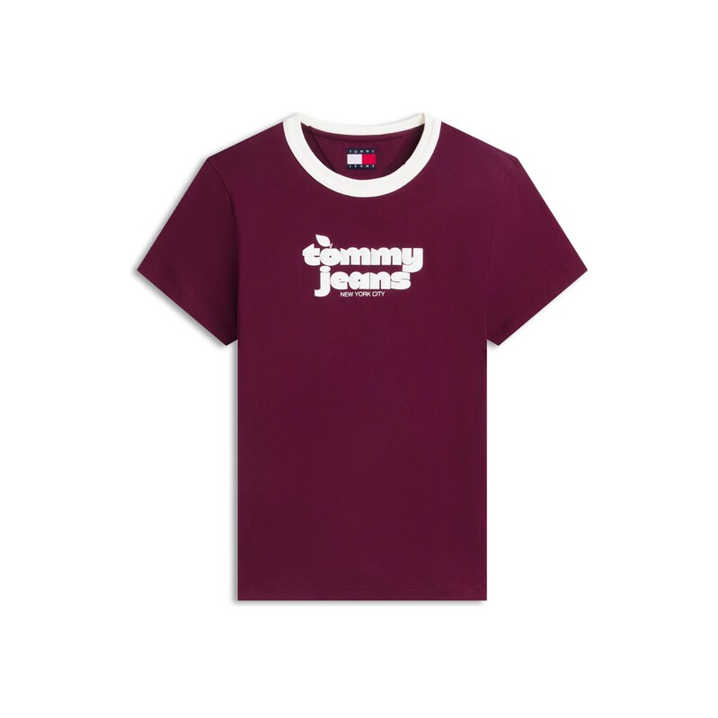 Tommy Jeans Tričko bobule / bílá