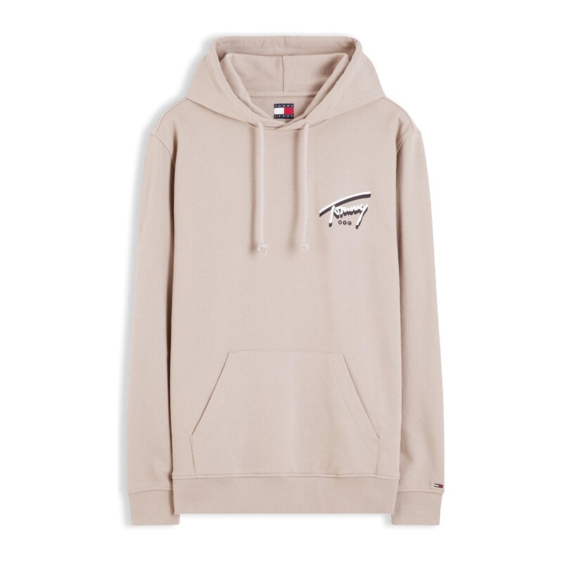 Tommy Jeans Mikina NYC režná / černá / bílá