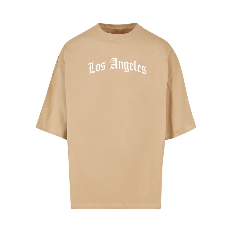 Mister Tee Tričko Los Angeles velbloudí / bílá