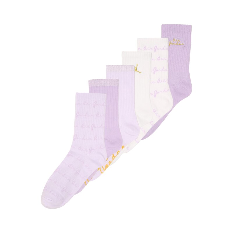 Jordan Ponožky AIR zlatá / lenvandulová / pastelová fialová /