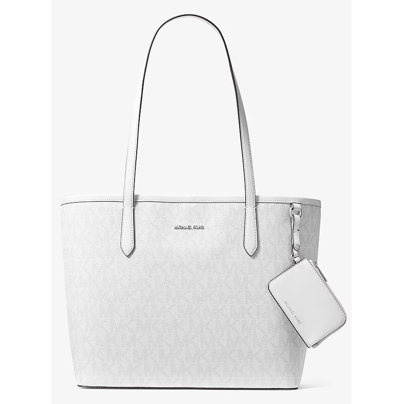 Michael Kors jet set large kabelka s pouzdrem logo bílá