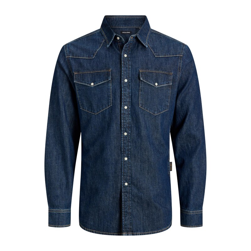 JACK & JONES Košile JJEWESTERN tmavě modrá