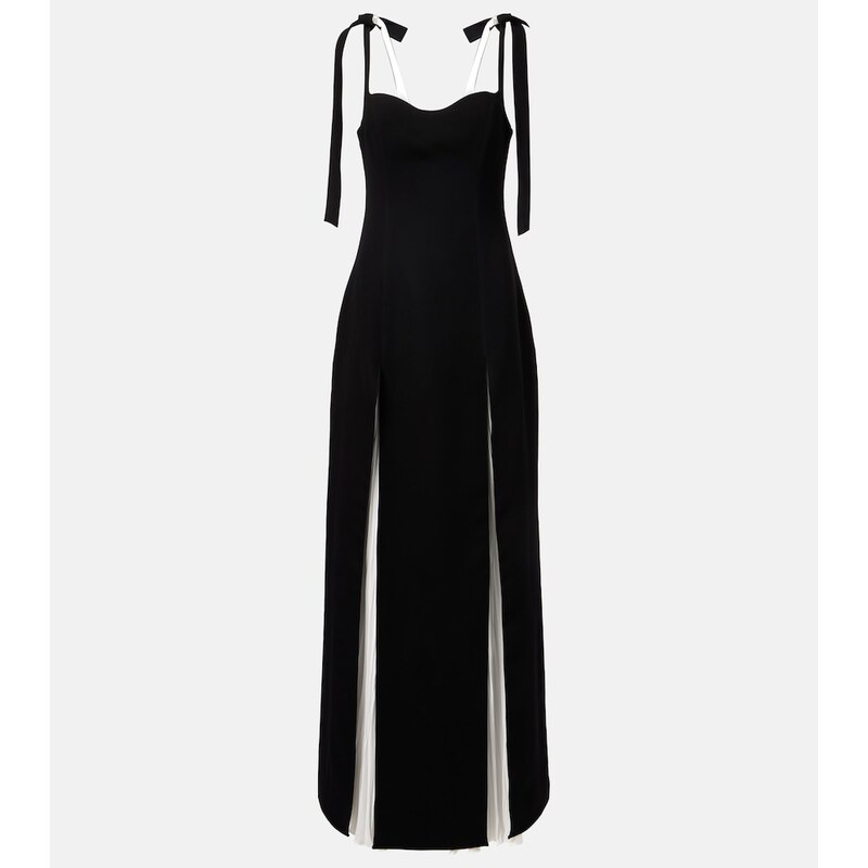 Marmar Halim Pleated silk gown
