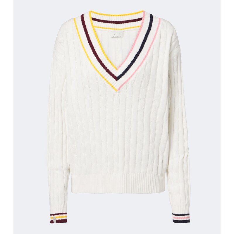 The Upside Josette cable-knit cotton sweater