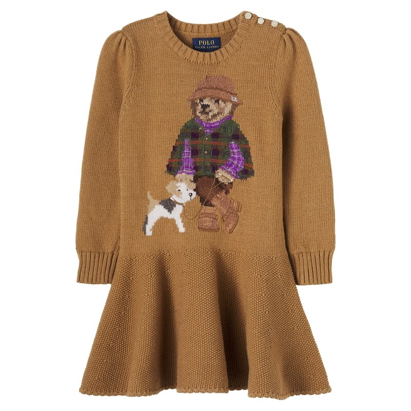 Polo Ralph Lauren Kids Polo Bear knitted cotton dress