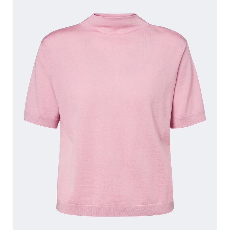 Dámský svetr z vlny barvy Blossom od Jil Sander