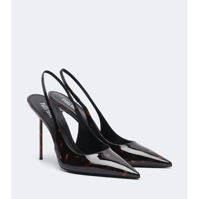 Paris Texas Lidia patent leather slingback pumps