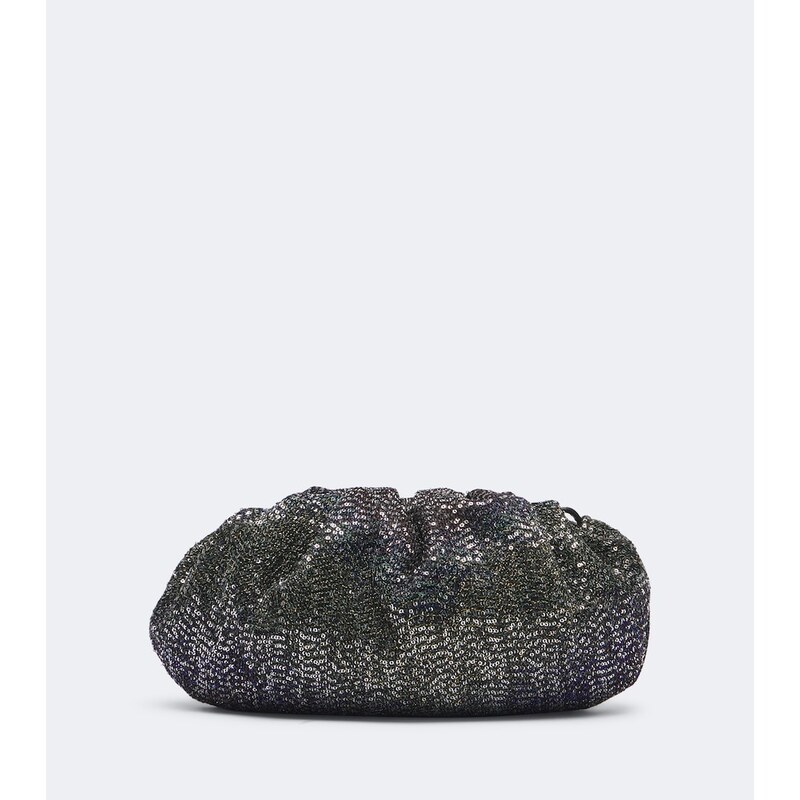 Missoni Sequined Small clutch – psaníčko s nášivkami v hnědém odstíně